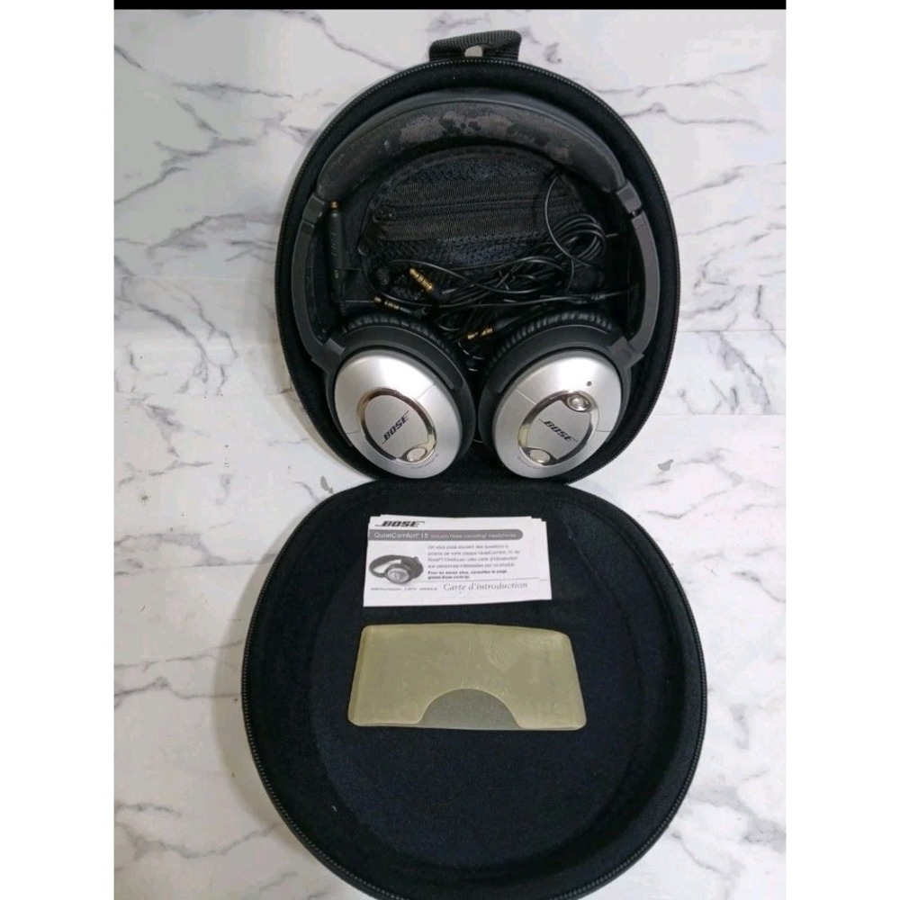 Bose QC15 QuietComfort Acoustic Noise Cancelling WIRED Headphones w/Case